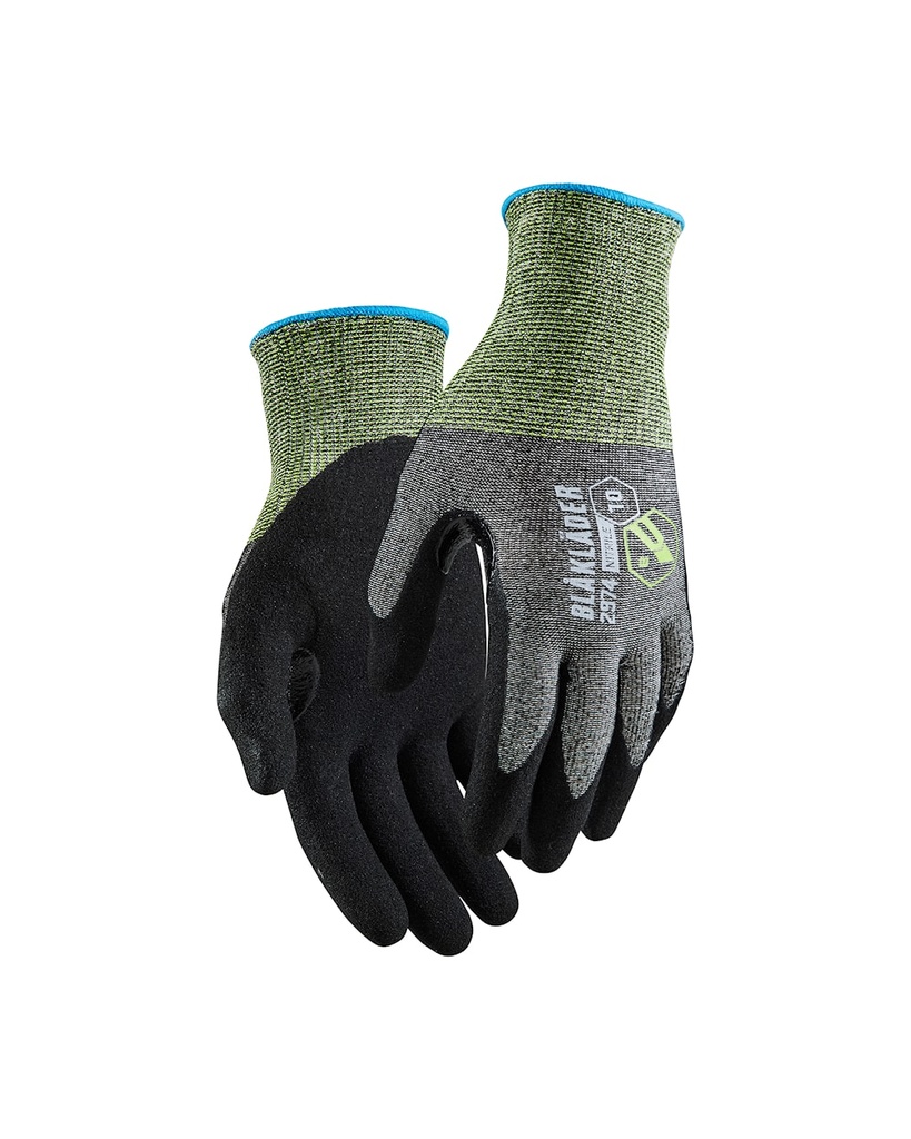 GANTS DE TRAVAIL EN NITRILE TREMPÉ ANTI COUPURE NIVEAU B