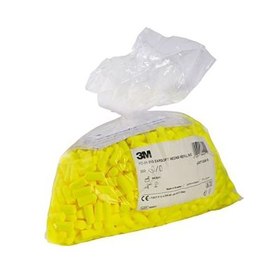 Bouchons d'oreilles E-A-R Soft Neon 3M recharge sac x500 